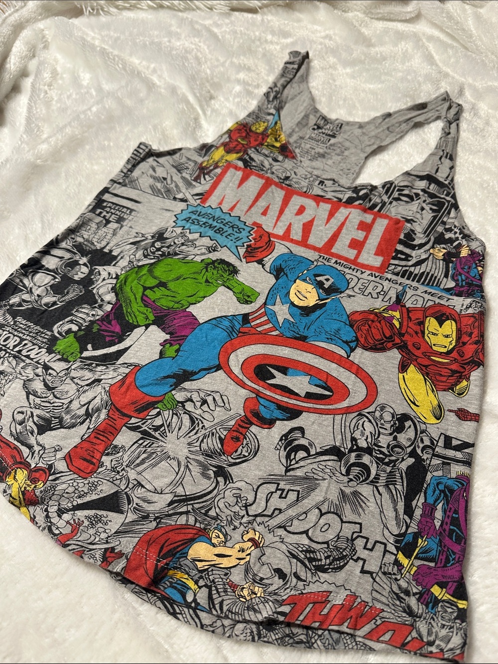 Women’s Marvel Comics Racerback Tank - Picture 3 of 4